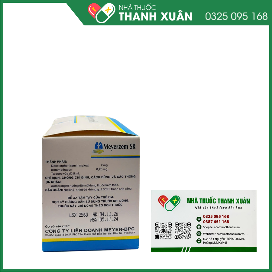 Meyerzem SR - Điều trị viêm mũi dị ứng, viêm phế quản dị ứng